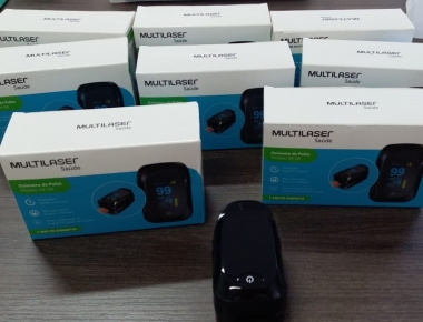 Secretaria de Saúde de Mercedes recebe a doação de oxímetros